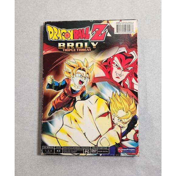 Dragon Ball Z Broly Triple Threat Box Set DVD Tested Funimation 2003 Pre-owned - Picture 6 of 8